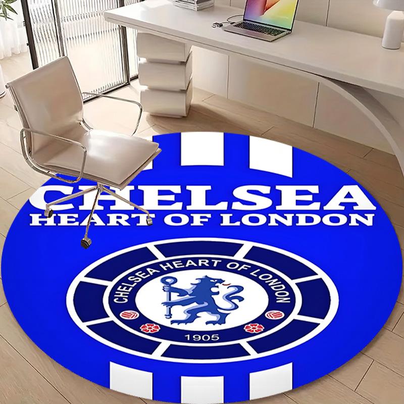 1pc Football Team (40) Design Printed Area Round Carpet for Bedroom Living Room Home Decor Rugs Mat Non Slip Mat Rug for Bedside