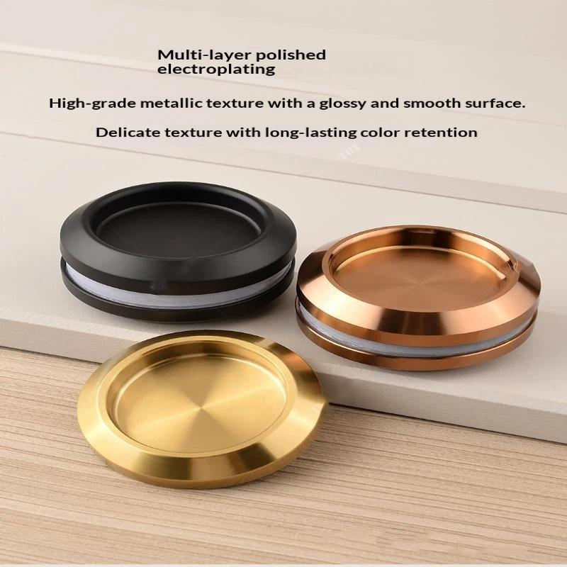 Multifunctional Stainless Steel Invisible Door Handle Concealed Sliding Cupboard Handles Embedded Furniture Handles Glass Doors