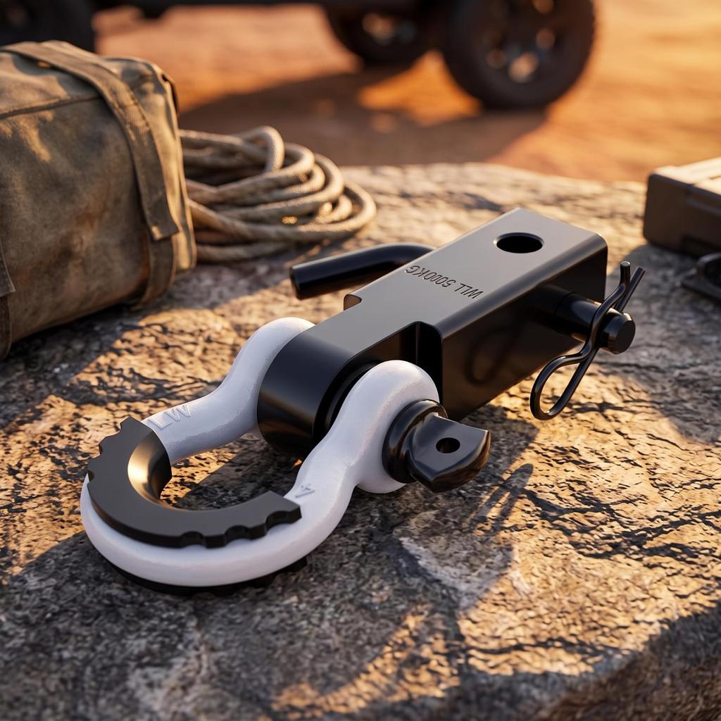 Tow Hitch Receiver with Secure Hardware Compact for Jobsite, SUV Drivers