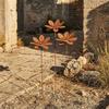 Vintage Metall Blume Pfahl Gusseisen Rustikal Pflanzen Pfähle Blumenbeet Pfahl Terrasse