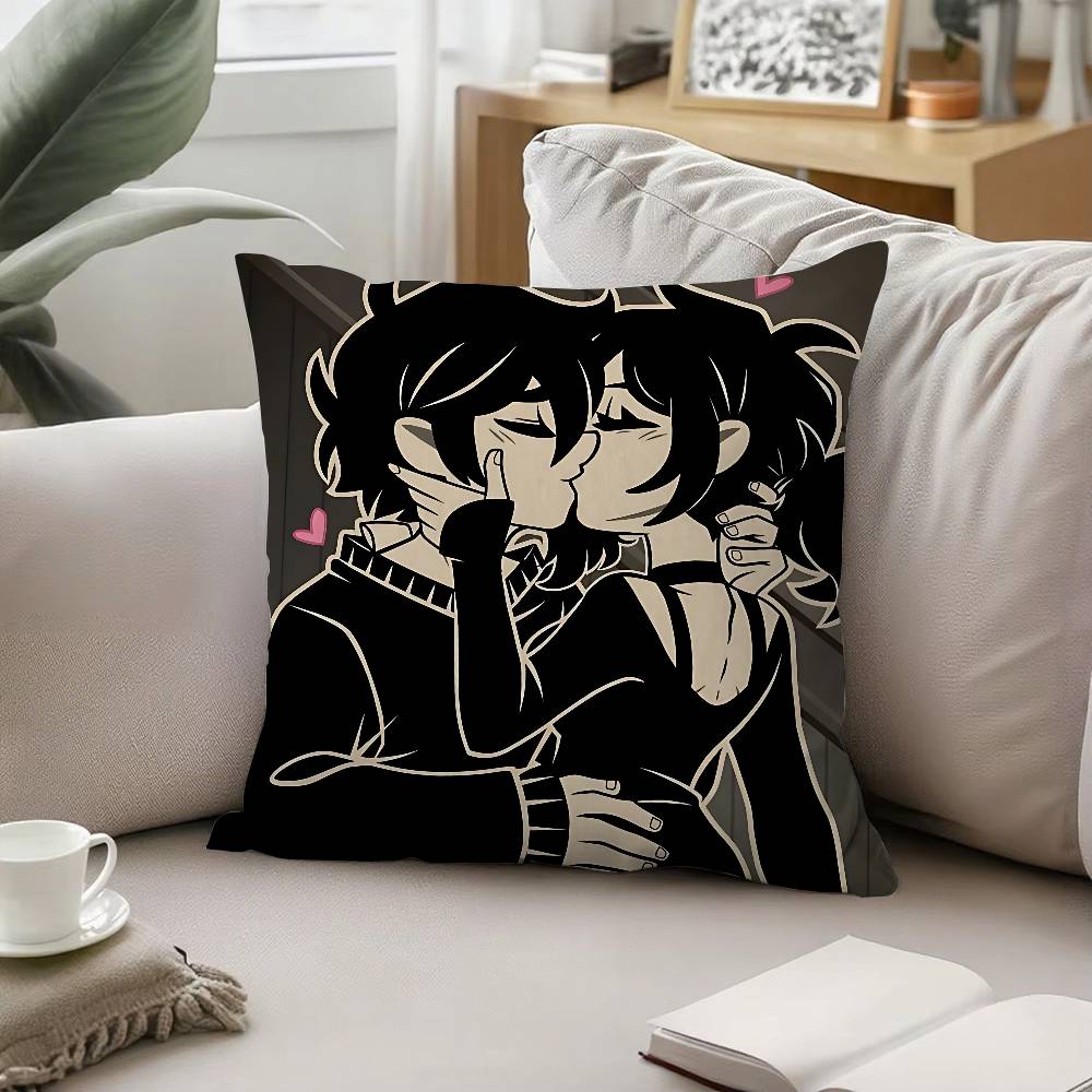 HThe Coffin Of Andy And Leyley Pillow Case Pattern Printed Pillowcase For Living Room Sofa Cushion Cover Bedroom Decor