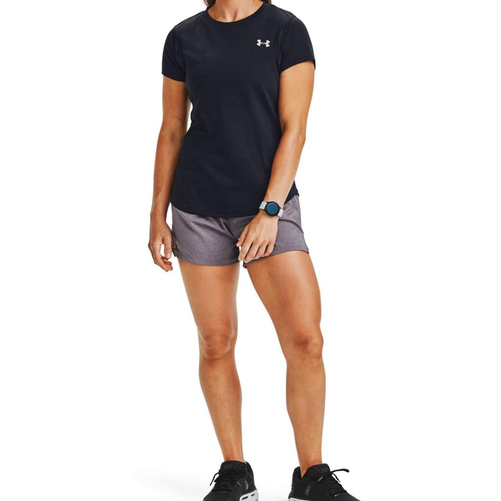 Under Armour Launch Laufshorts Damen Shorts Bleigrau Lila 1342841-590