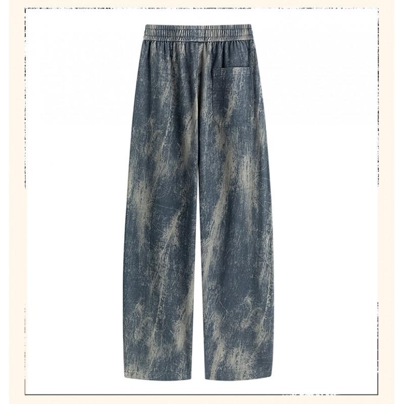 100% Cotton Straight Leg Sweatpants Men Women Plus Size Casual Trousers