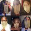 Tassels Face Chain Masquerade Mask for Halloween Costumes, Nightclub Party