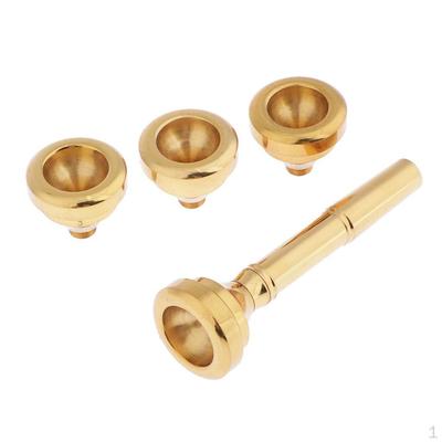 Boquilla para trompeta en Sib chapada en A, multiusos, 7c, 5c, 3c y 1.5c