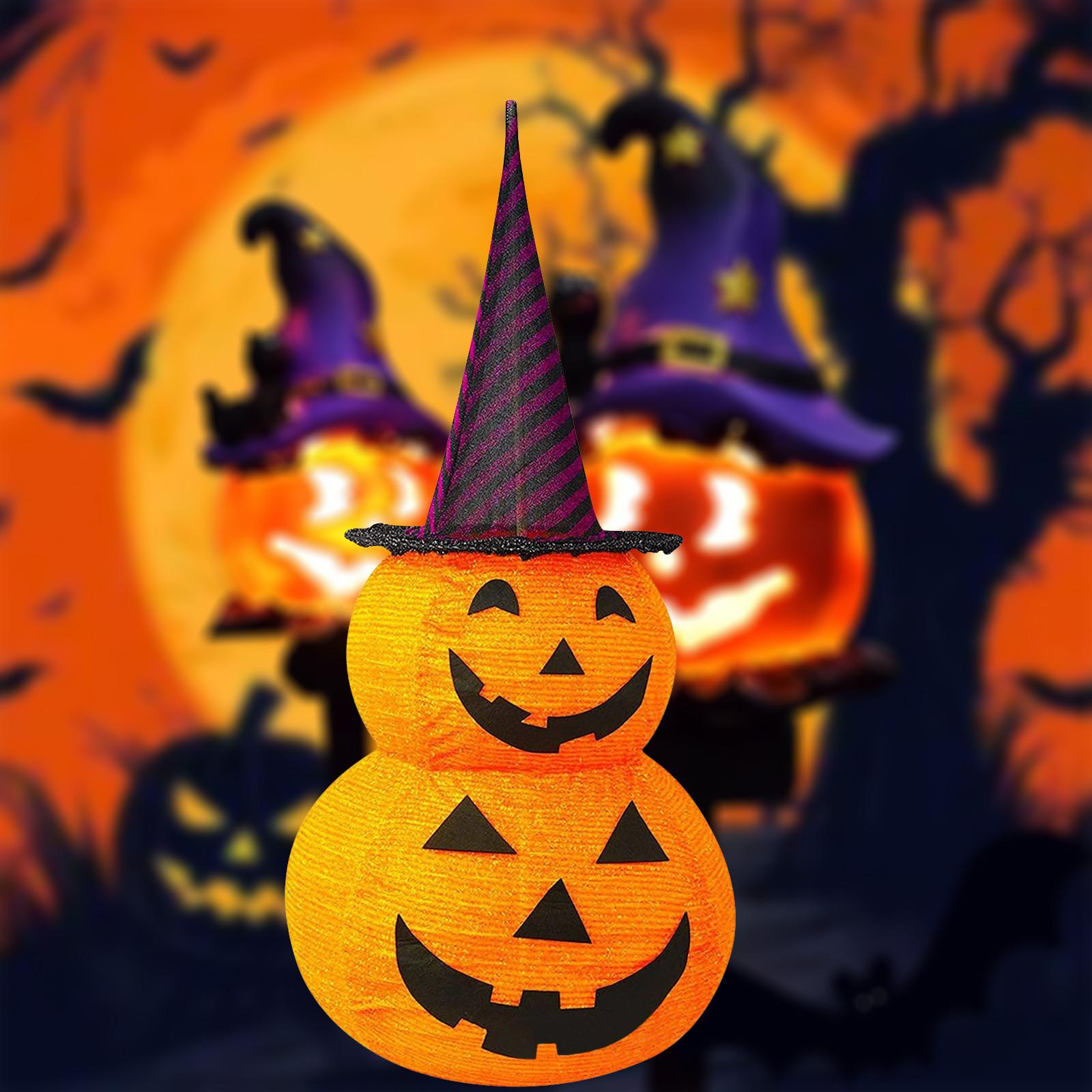 

Украшения на Хэллоуин в виде тыкв, 8 режимов, работающие от батареек, огни на Хэллоуин, тыквенные огни Джека-фонаря для дома в помещении и на улице, для вечеринки, двора One Size