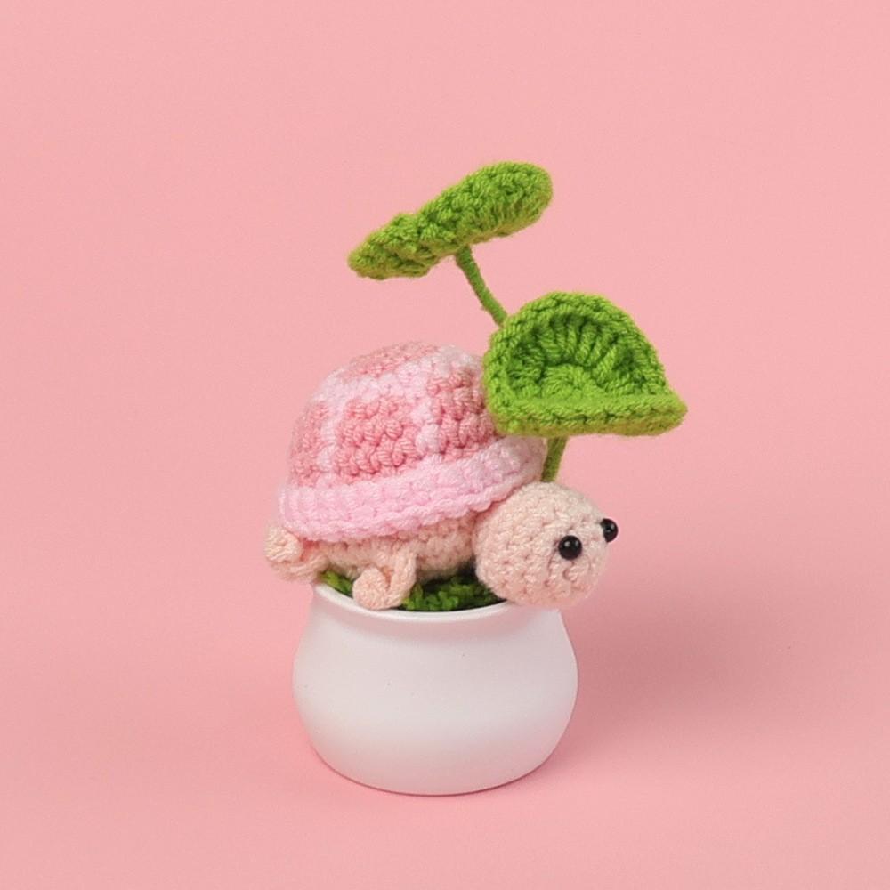 Hand-Knitted Wool Fake Flowers Set: Sunflower, Carnation, Tulip - Desktop Decor, Teacher/Student Gift, Everlasting Bouquet