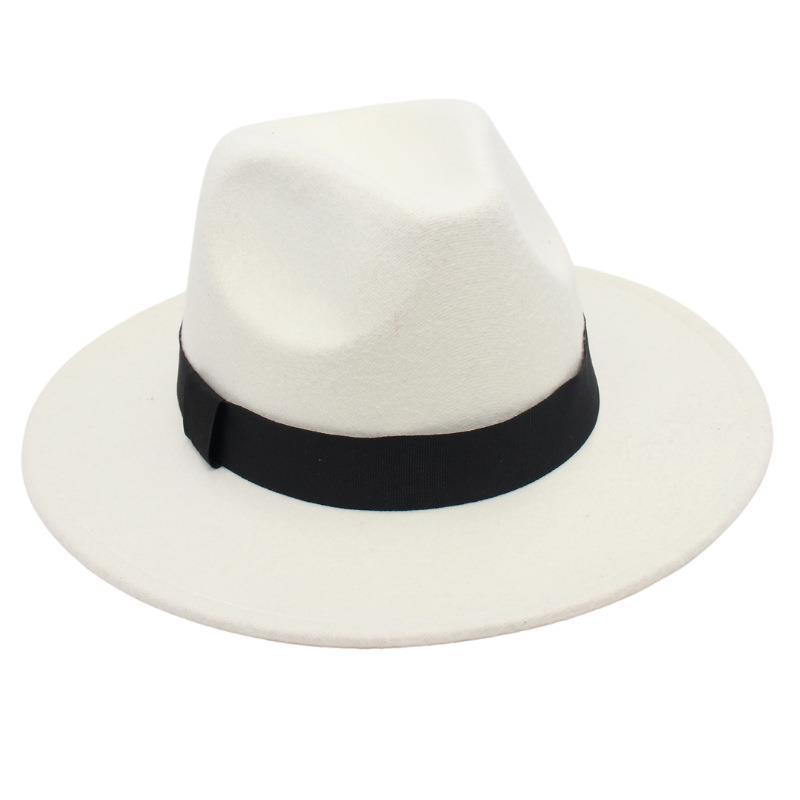 Shanghai Fedora Hat Tie-Dye Top Hat Jazz Hat Men And Women Felt Hat Temperament Woolen Hat Trend