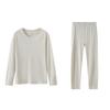 Yiershuang Women's 100% Cotton 7A Antibacterial Thermal Underwear Set