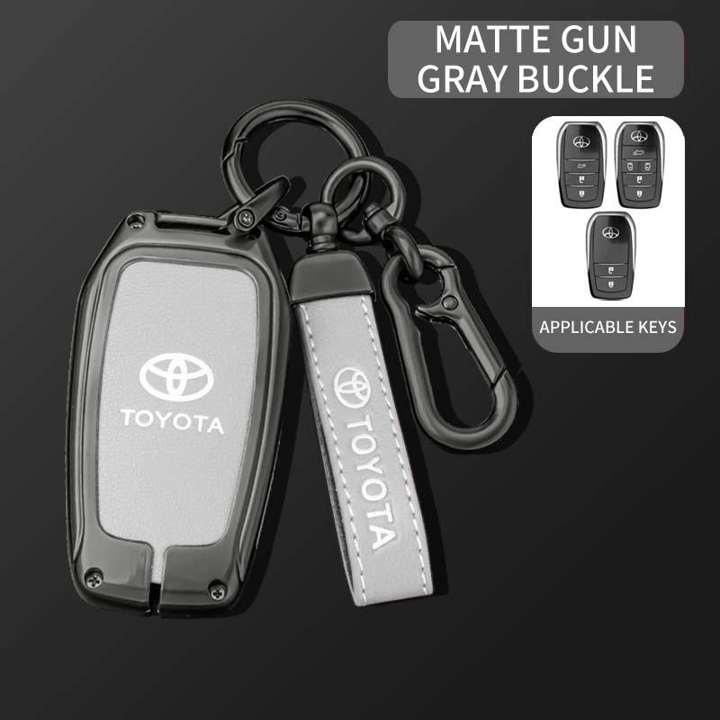 

Car Key Case Cover Bag For Toyota Land Cruiser 200 Prado Crown Yaris Cross Hilux Innova Fortuner Camry Alphard PREVIA Vellfire