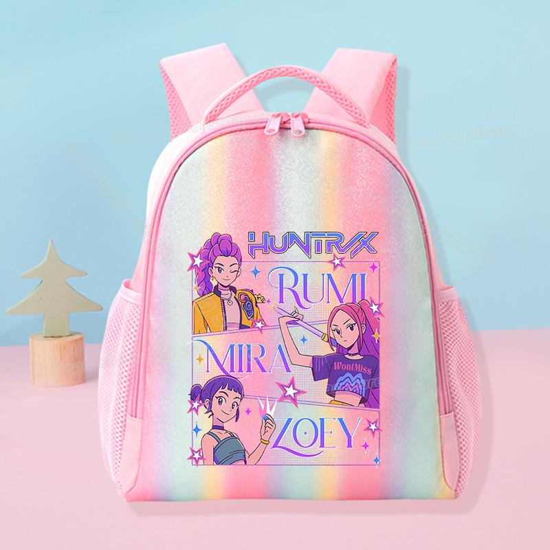 KPop Loveci na démony Škola Duhový Batoh Rumi Mira Zoey Dívka Studentský Batoh Anime Film Ženy Cestovní Batoh Narozeninový Dárek