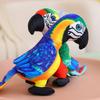 Realistic Parrot Plush Toy Stuffed Bird Doll Pp Cotton Photo Prop Soft Decor