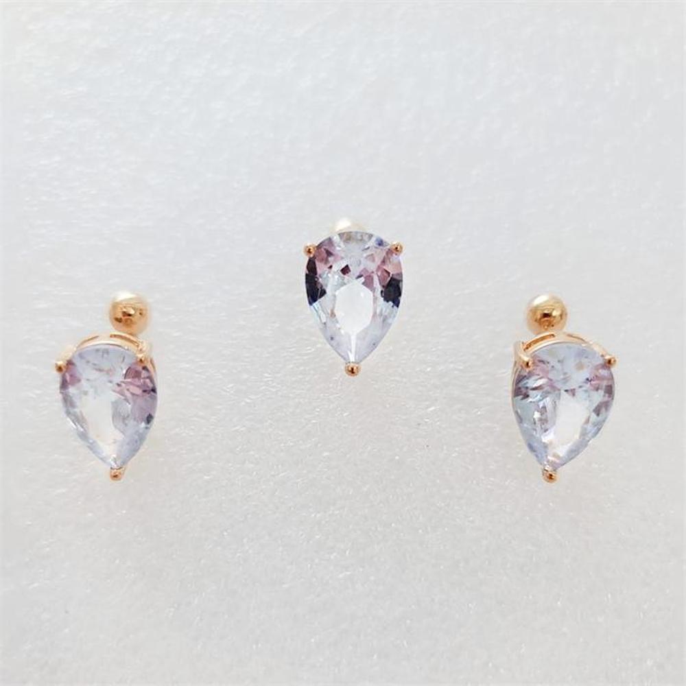 [Onm] Onm Sixme Reverse Gold Surgical Belly Button Piercing (S9594207)