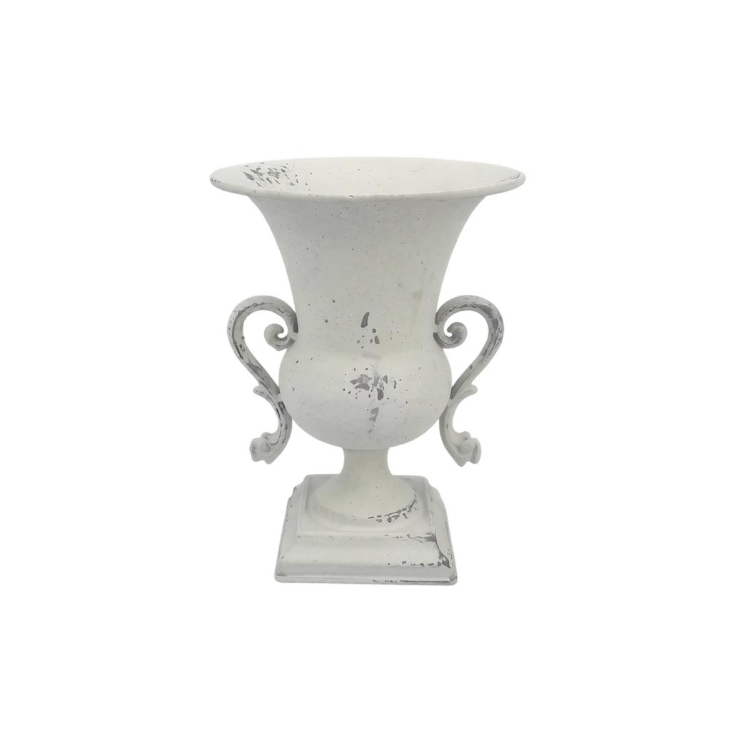 Pedestal Vase, Rustic Tall Planter for Outdoor Garden, Succulents and Home Decor, 22W603