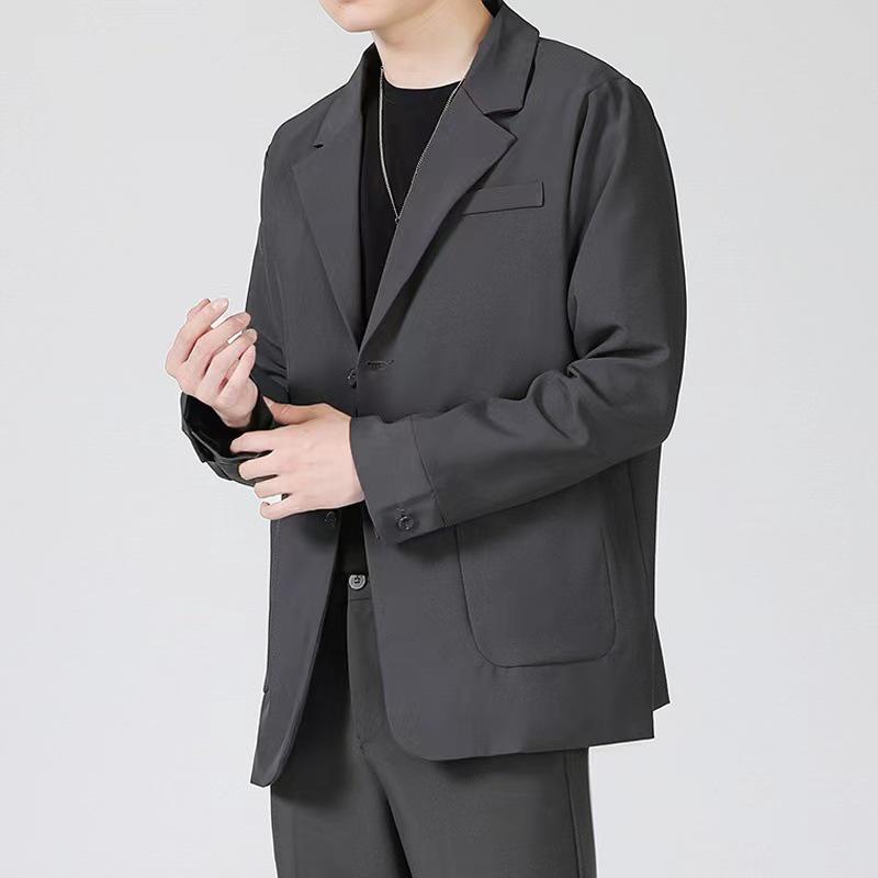 Men's DK Korean Style Casual Suit Jacket - Trendy, All-Match, Handsome Design for Spring and Autumn