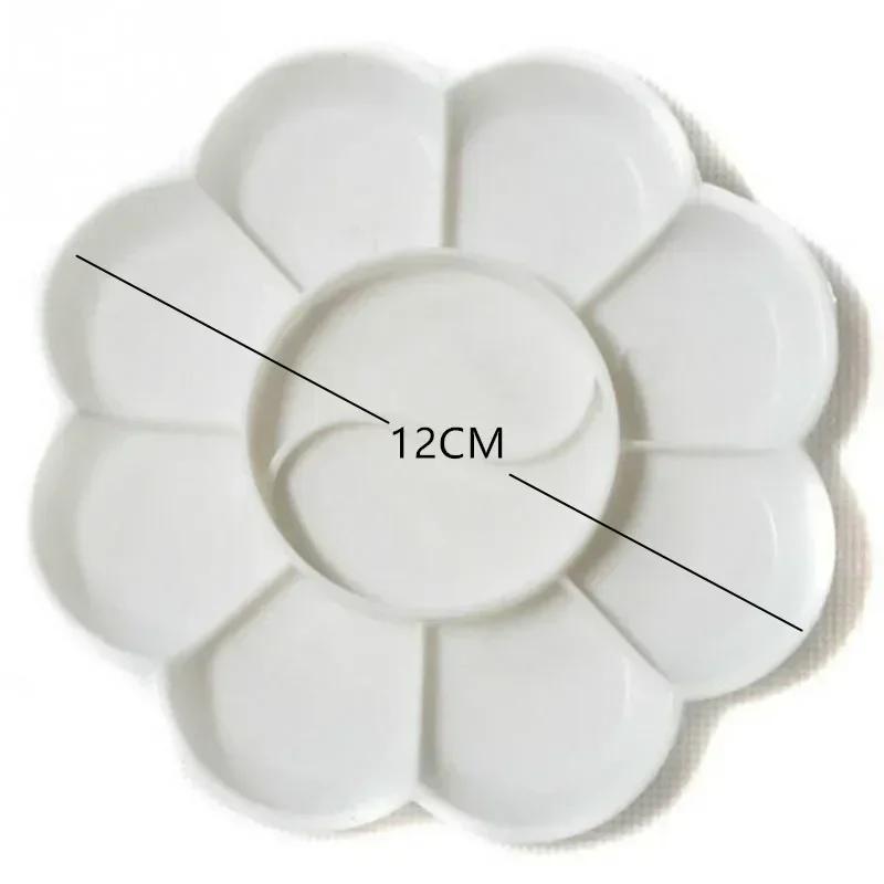 4 Size Plastic Palette Art Alternatives Paint Tray Artist Watercolor School Supplies for Acrylic Oil Propylene Gouache Craft DIY