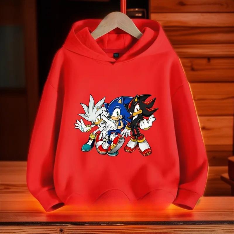 Cartoon Printed Kids Fashion Sweatshirts Casual Versatile Hoodies Sweatshirts Boys