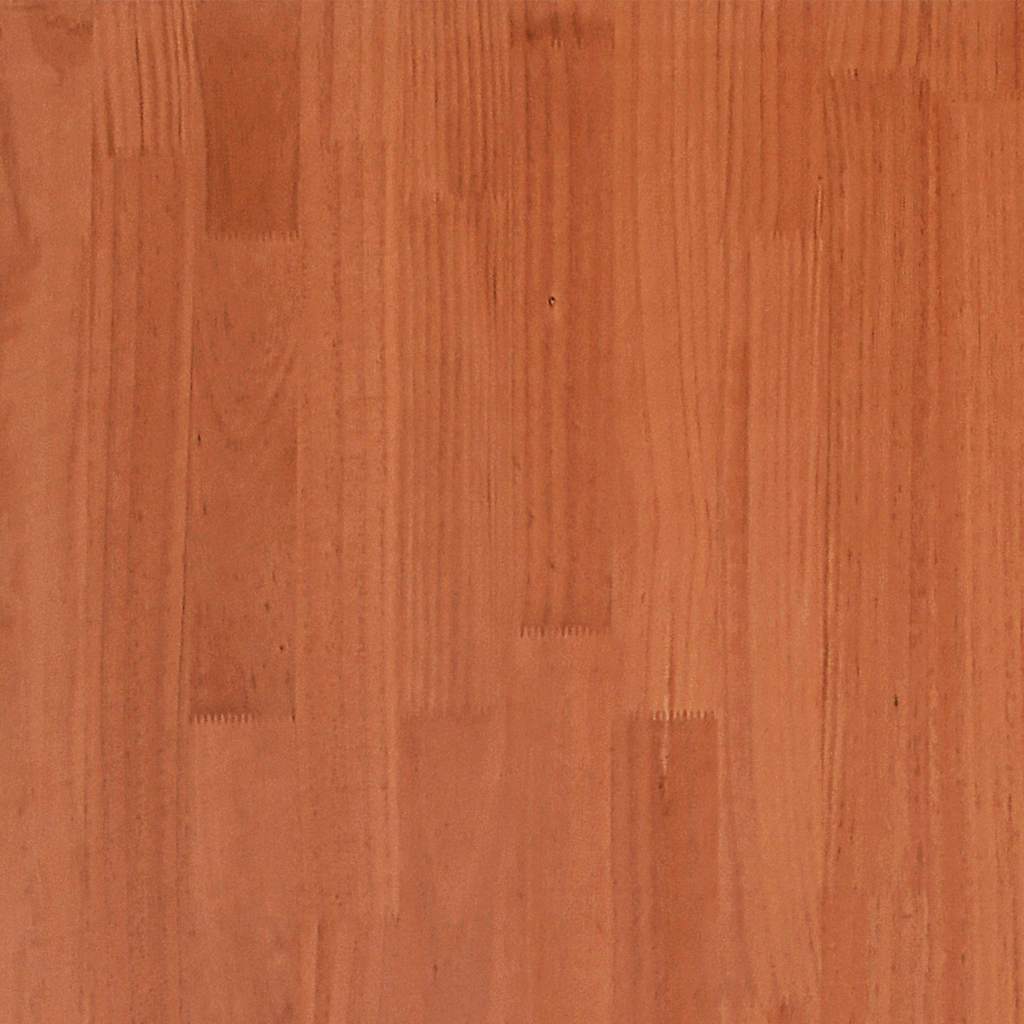 Solid Wood Bed Without Mattress Wax Brown 180x200 Cm Pine Wood