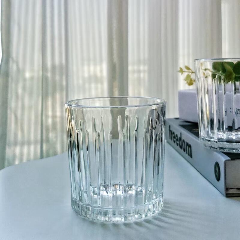 Vertical Stripe Whiskey Glasses (Set of 4)
