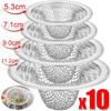 10/1x Stainless Steel Sink Filter Kitchen Bathroom Floor Drain Mesh Filters Drain Basket Waste Screen Hole Trap Strainer Stopper