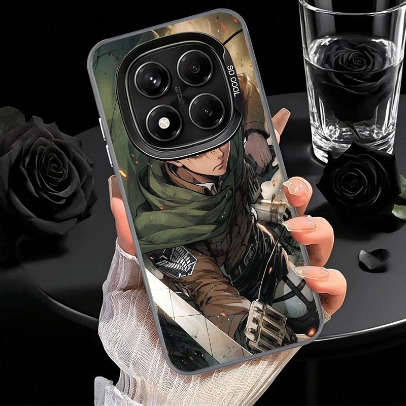 A-Attack On T-Titan Levi Mjukt Telefonfodral för Samsung Galaxy S24 S25 FE S26 Edge S23 Ultra S22 Plus S21 + Stötsäkert Fodral Baksida S