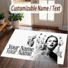 Custom Name Crystal Velvet Rug,Taylor Swift Comfortable Anti Slip Floor Mat For Room Decoration