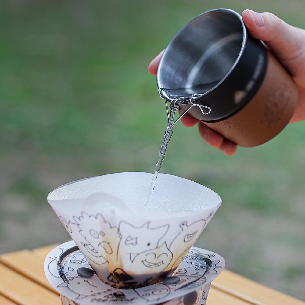 Outdoor Hand Brewed Coffee Diversion Nozzle Portable Stainless Steel Camping Drip Coffee Spout