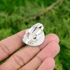 Natural Rainbow Moonstone Stackable Flower Adjustable Ring 925 Silver