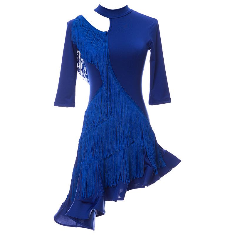 Huayu Dance Latin Summer Fringe Dress - Sexy Performance Outfit for Adults