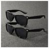 10PCS Classic Black Square Fashion Glasses with Bolt Decoration For Party Pography Wedding Birthday Graduation Hiking