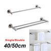 40cm/50cm Stainless Steel Towel Rack Clothes Holder Wall Mount Storage Shelf Bathroom Bracket Hanger Holder Home Hardware