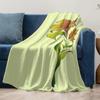 Soft Fleece Blanket with Elegant Floral Design Watercolor Flower Print Cozy Bed Blanket for Women Gift