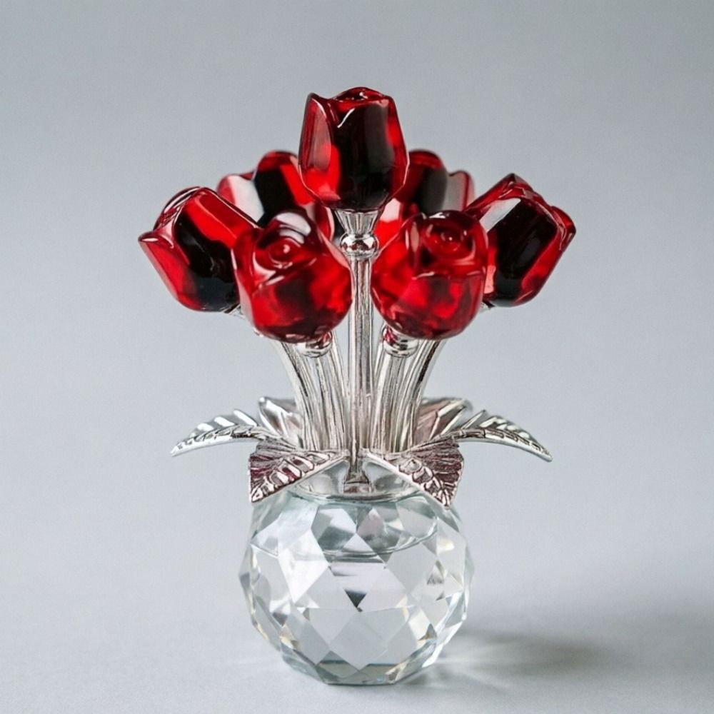 Eternal Bloom Crystal Rose Bouquet Simulated Flowers Eternal Rose Decoration Mother's Day