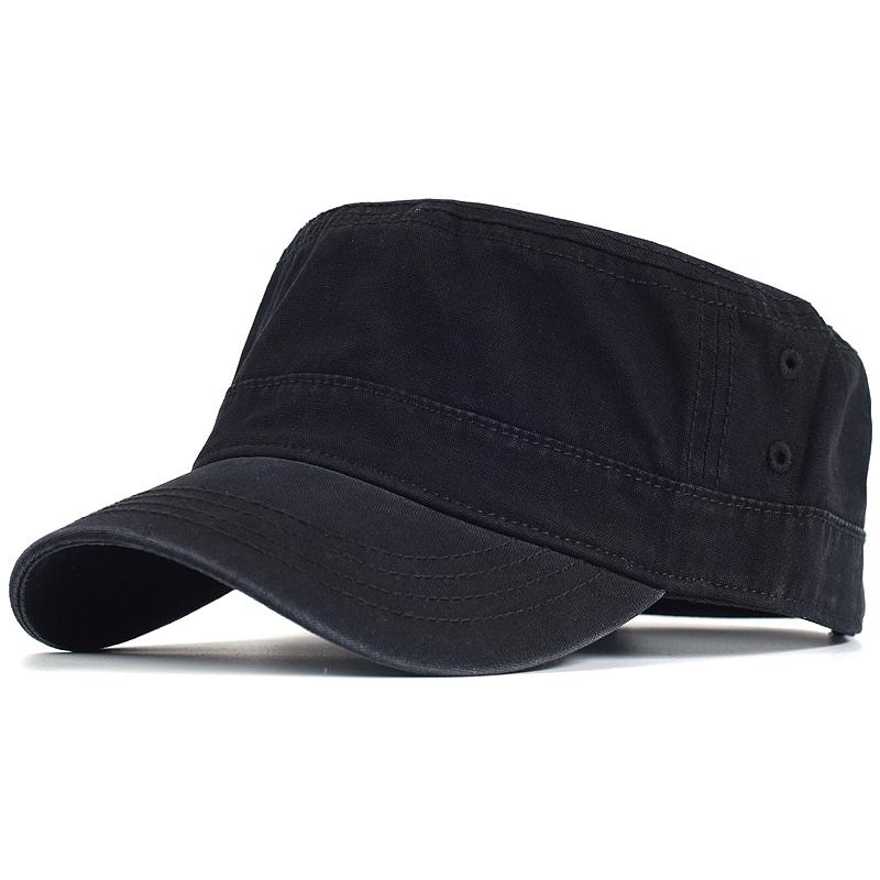 

Высококачественная хлопковая плоская шляпа с плоским цилиндром, повседневные военные кепки для мужчин и женщин, армейская кепка, уникальный дизайн, винтажная регулируемая Adjustable 56-59 cm