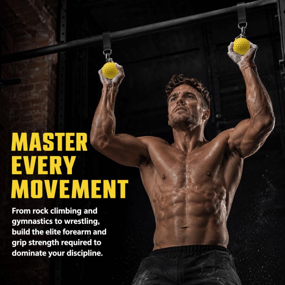 6pcs Non Slip Pull Up Grips Ball Hold Design Strength Trainer Grips Hand Grips Fitness Exercise