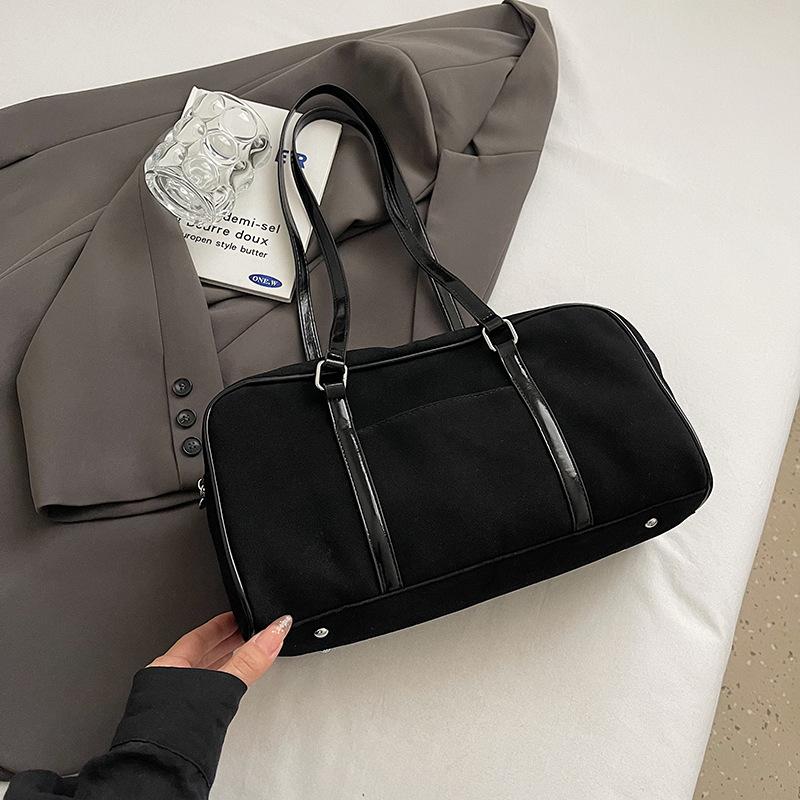 Fashion and Leisure Large-capacity Tote Bag Women's 2025 Winter New Simple Shoulder Bag Texture Foreign Underarm Bag