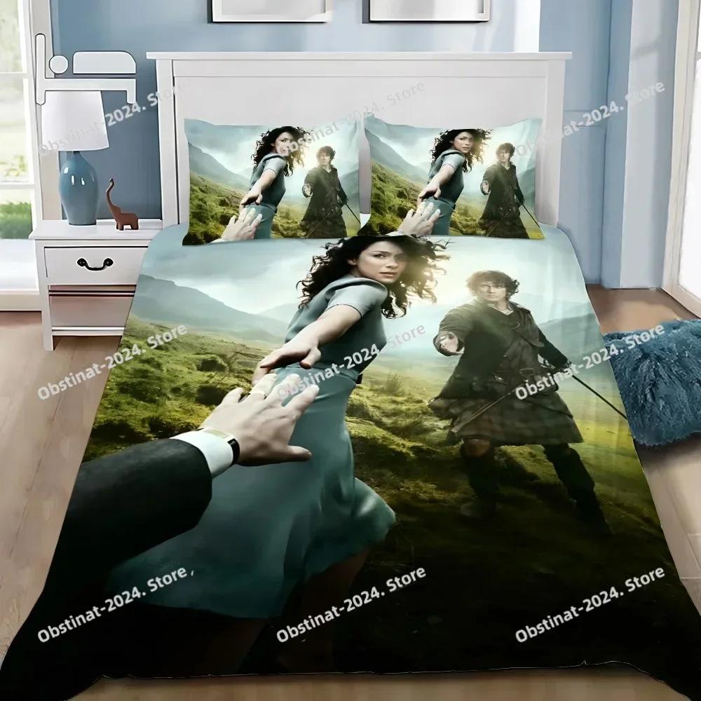 Duvet Pillowcase Bedding Set Adult Boy OUTLANDERS Jamie Fraser Girl Bedroom Decoration Children Gift Single Double Large Size