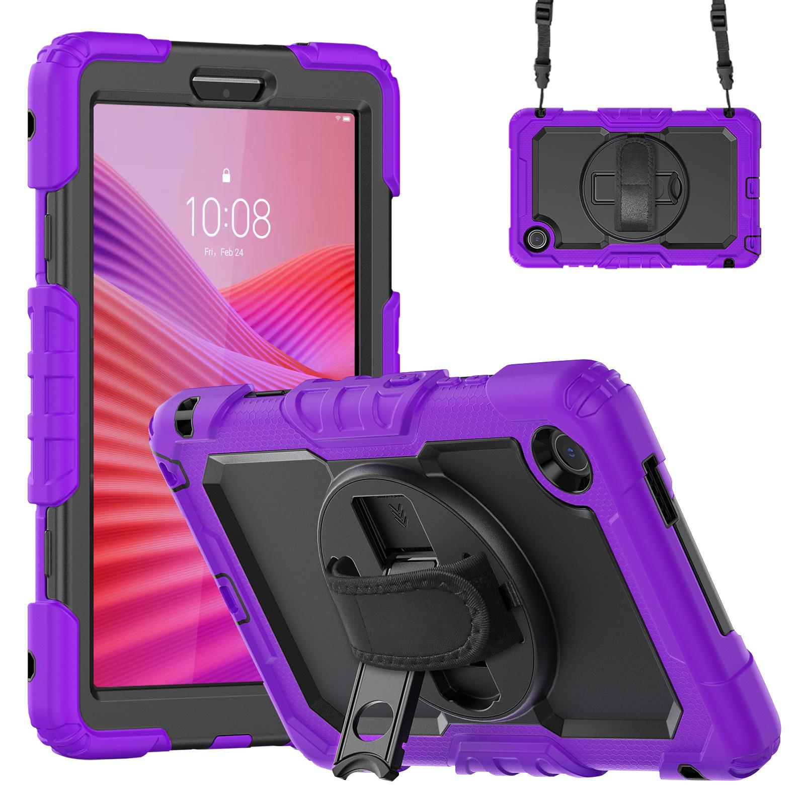 

Heavy Duty Case for Lenovo Tab One (K9) 2025 8.7 Inch TB305FU 3-Layers Hybrid Stand Cover with Screen Protector Shoulder Strap Tab One (K9) TB305FU