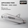 Motorcycle Kaiyue 800x Stainless Steel Integrated Middle Tail Exhaust Pipe Connection Exhaust System Racing LineOriginal Positio