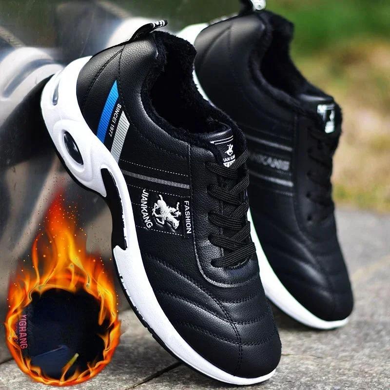 Herren Sneaker Mode Luftpolster Herren Laufschuhe Große Größe 38-47 Sneaker Atmungsaktiv Outdoor Sport Lederschuhe Rutschfest