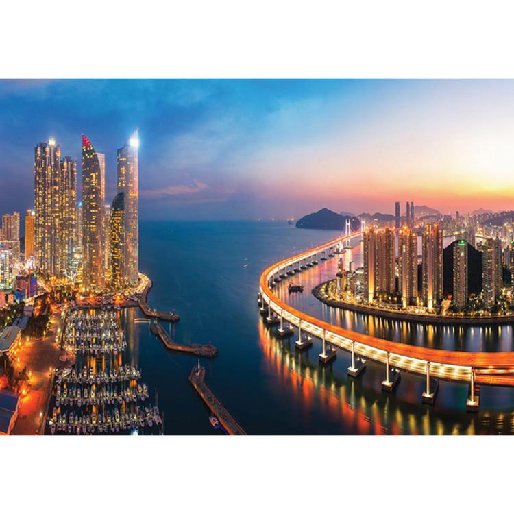 Пазл из 2000 деталей — Мост Кванан и Морской город в Пусане (мини) — фото 2