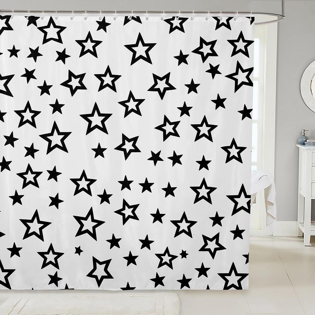 Cat Shower Curtain Japanese Style Bathroom Shower Curtain Sets for Kids Boys Girls Teens,Ocean Wave Fabric Shower Curtain