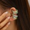 Women Threadless Ear Cuffs Set Fashion Transparent Colorful Dopamine Irregular C Shape Clip Earrings Party Jewelry Gifts