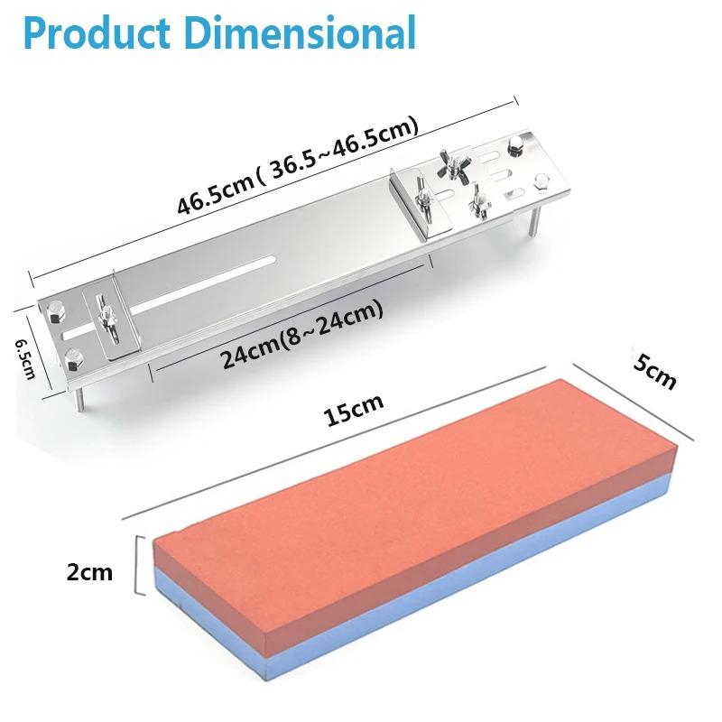 Stainless Steel Sink Sharpening Stone Holder Adjustable Length Whetstone Non-slip Base Knife Sharpener Grindstone Accessories