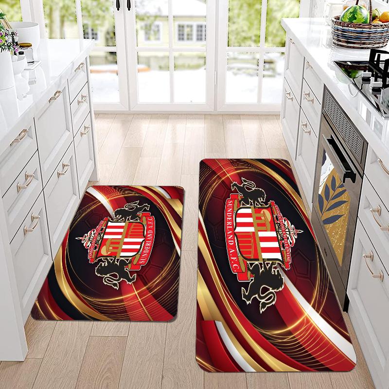 Sunderland Football Flannel Area Rug Soft Kitchen Floor Mat Non Slip Carpet Room Decor