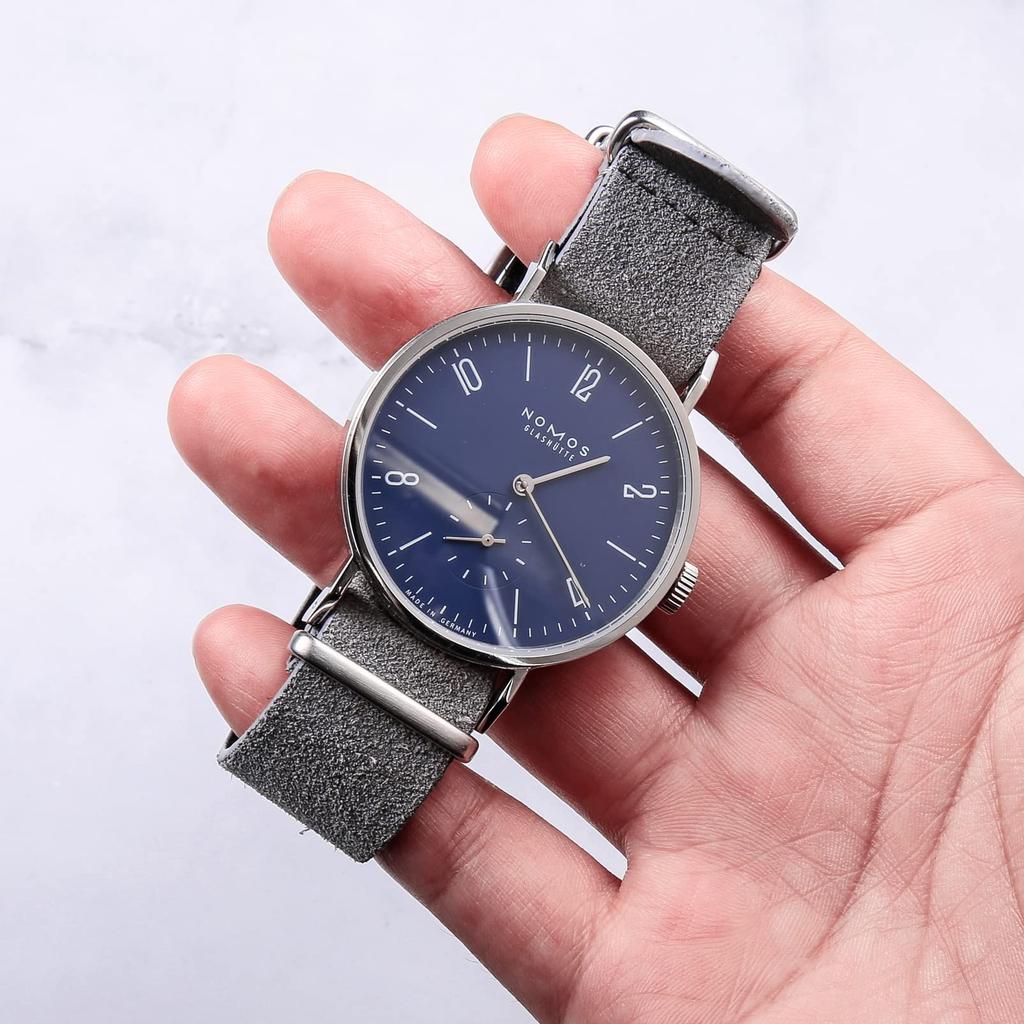 [torbollo] Urrem, Urrem, Blødt Vintage Ruskindslæder, Retro, 4 Farver, 18/20/22mm, 1,5 mm Tykkelse, Passer til Håndledsstørrelser 6,7-9,5 tommer