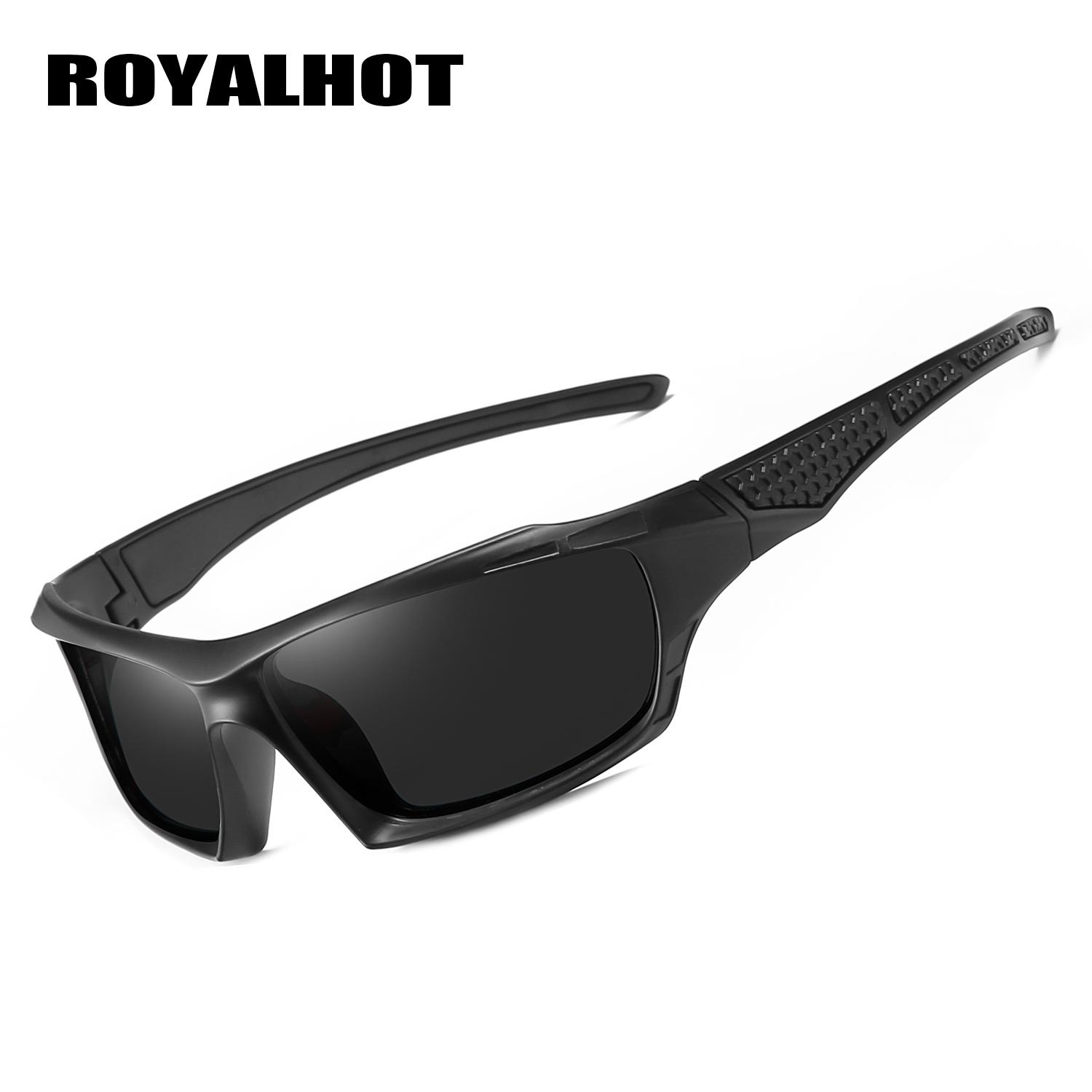 RoyalHot унисекс поляризационные новые спортивные солнцезащитные очки в стиле ретро — фото 24