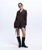 Aleseueseussi Rivet Zipper Check Shirt - Brown