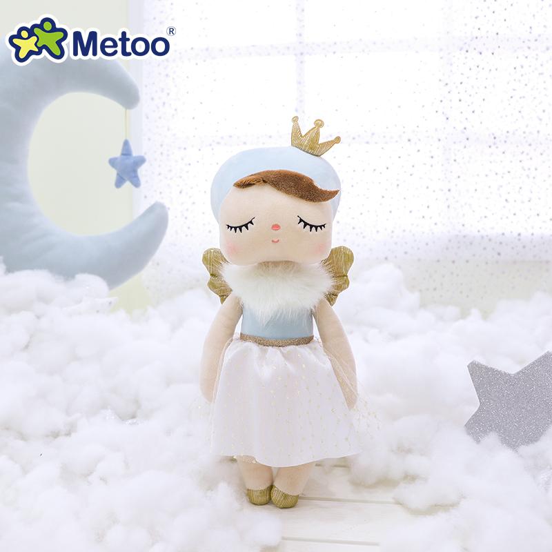Non-Toxic Original Metoo 34Cm Angel With Wings Angela Princess Plush Doll Childrens Stuffed Toy Holiday Birthday Gifts For Kid Baby