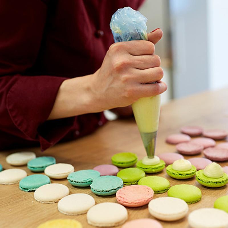 1/3pcs Round Reusable Icing Piping Nozzles Pastry Bag Scraper Flower Cream Tips Converter Baking Cup Diy Cake Decorating Tools